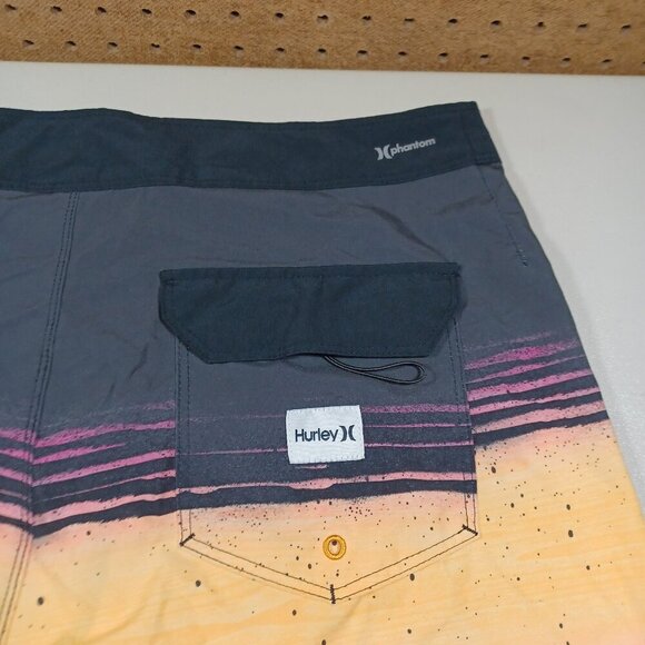 Hurley mens colorful striped Phanton swim surf board shorts 30 - Picture 5 of 5